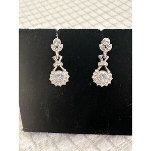 Silver tone earrings